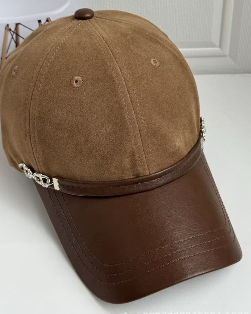 Baseball Cap - Tan Suede